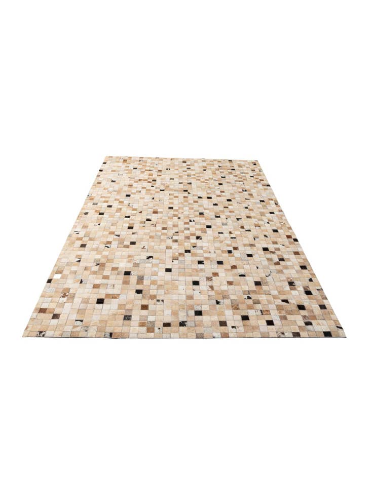 Detail image of  5' 2 x 7' 10 Cowhide - Patchwork Rug