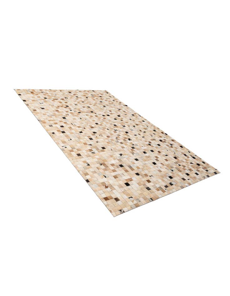 Detail image of  5' 2 x 7' 10 Cowhide - Patchwork Rug