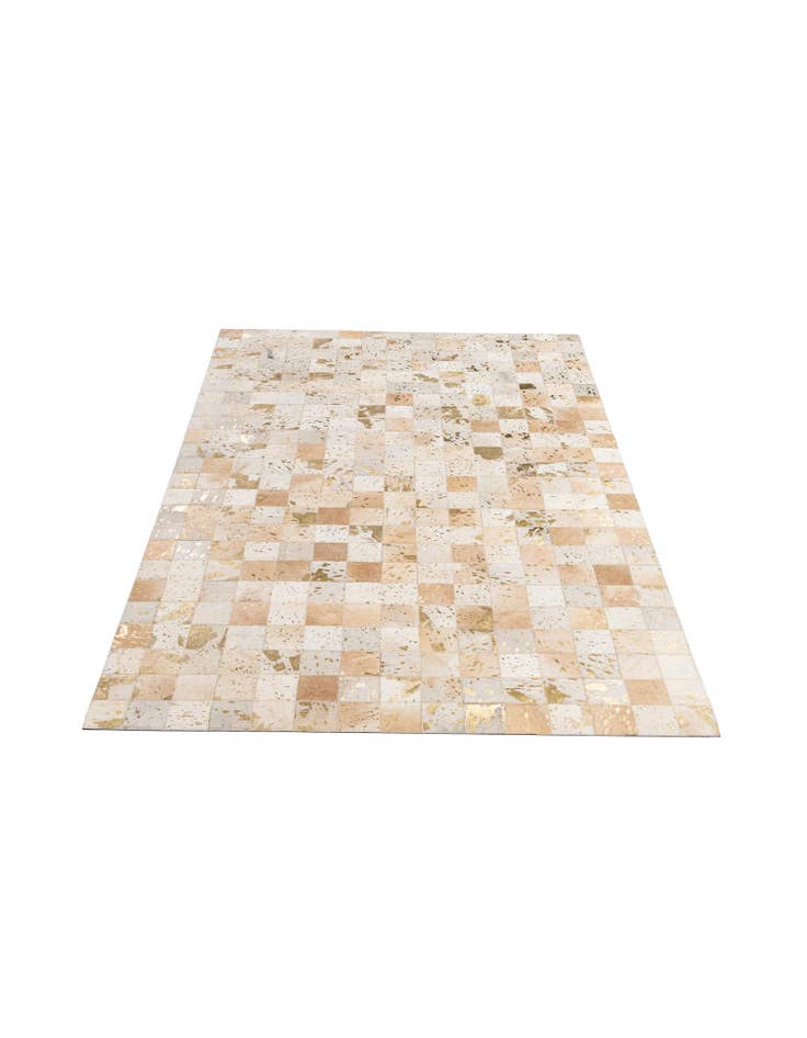 Detail image of  4' 11 x 7' 11 Cowhide - Patchwork Rug