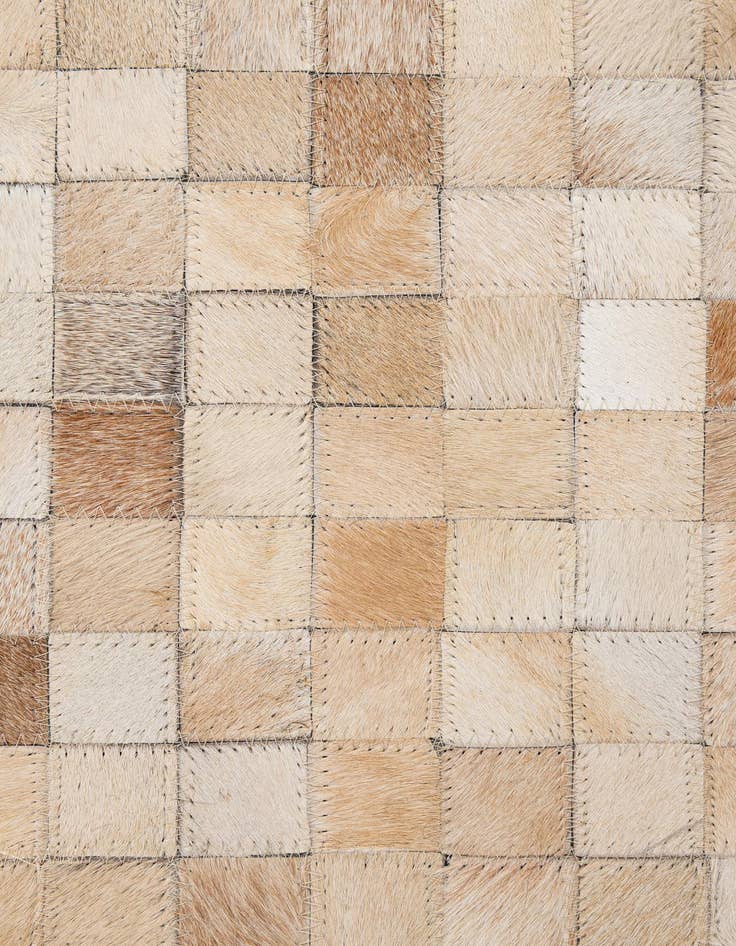 Detail image of  5' x 7' 11 Cowhide - Patchwork Rug