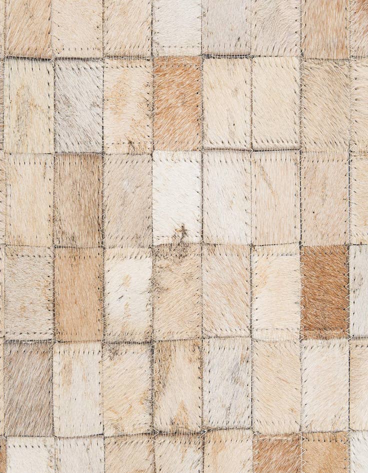 Detail image of  5' x 7' 11 Cowhide - Patchwork Rug