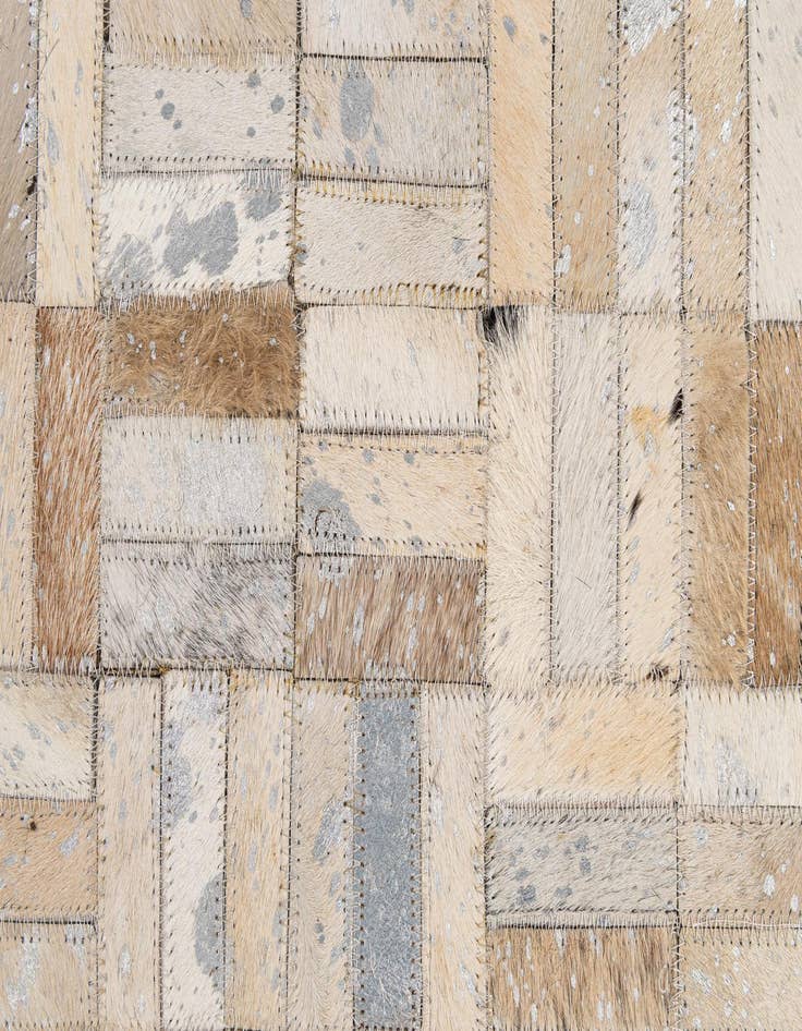 Detail image of  5' x 7' 10 Cowhide - Patchwork Rug