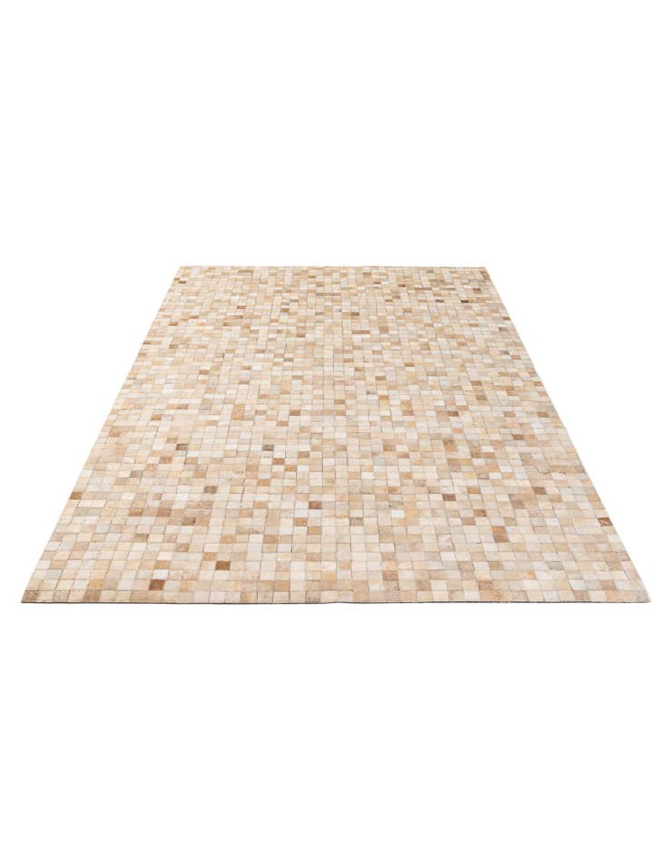 Detail image of  5' 1 x 7' 11 Cowhide - Patchwork Rug