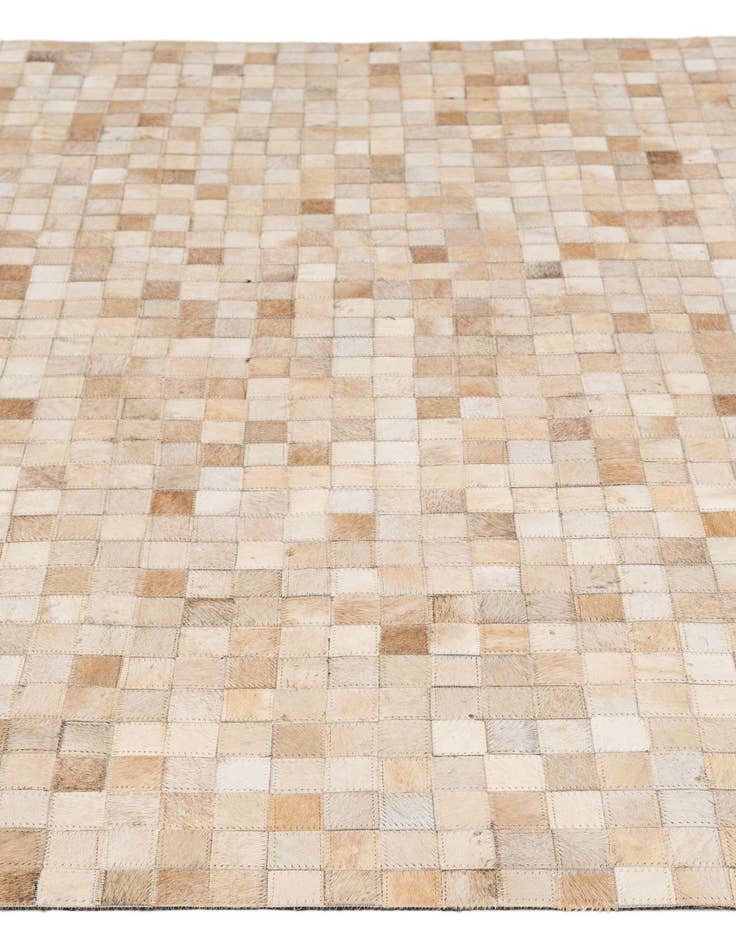 Detail image of  5' 1 x 7' 11 Cowhide - Patchwork Rug