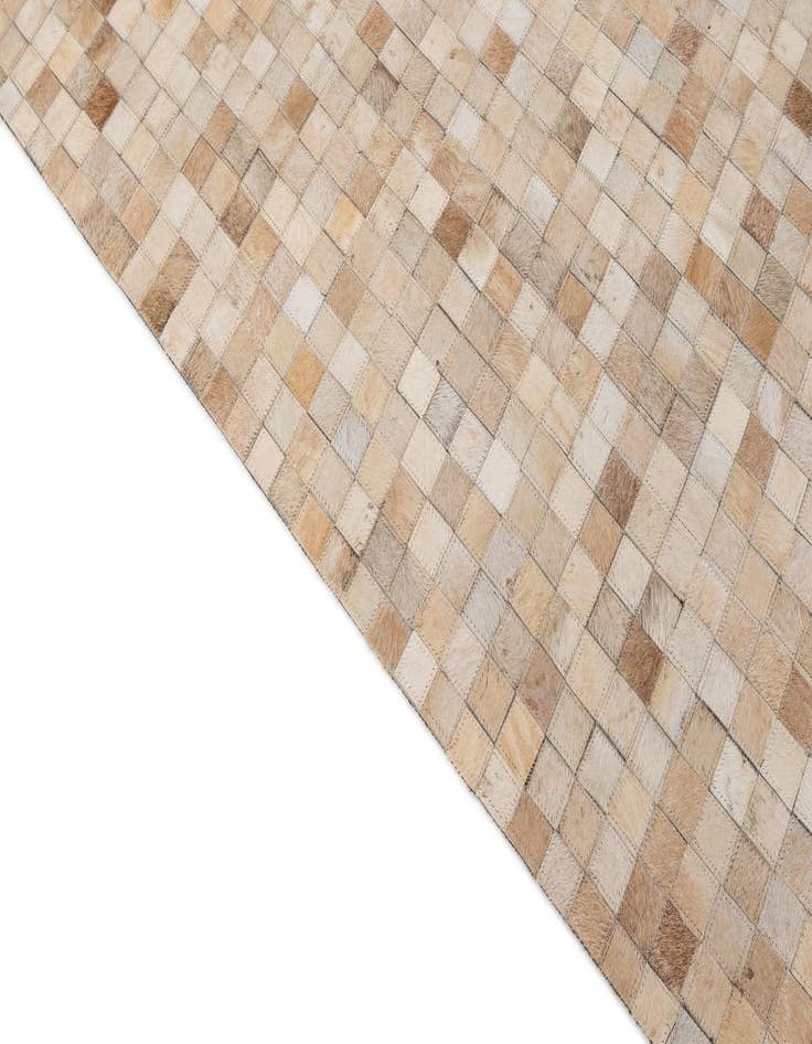 Detail image of  5' 1 x 7' 11 Cowhide - Patchwork Rug