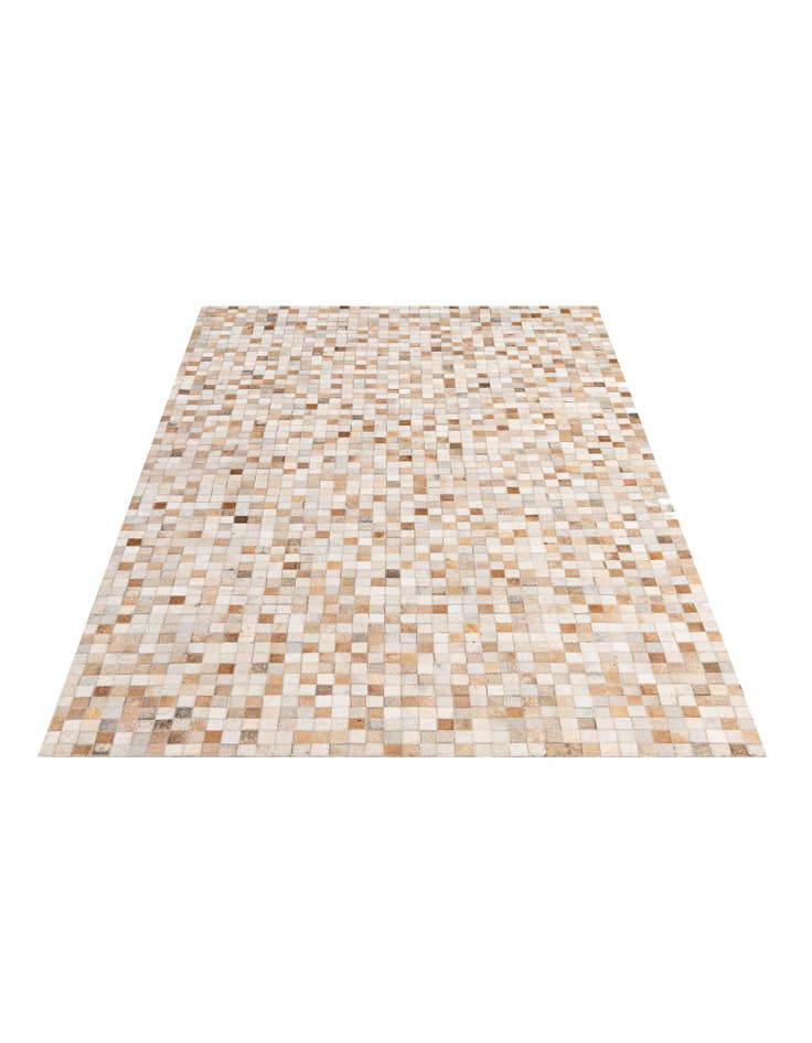 Detail image of  4' 11 x 8' 1 Cowhide - Patchwork Rug