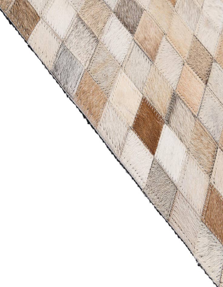 Detail image of  4' 11 x 8' 1 Cowhide - Patchwork Rug
