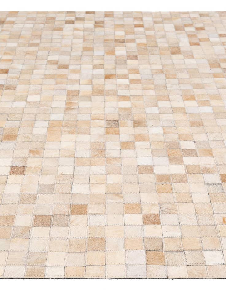 Detail image of  5' 1 x 8' 1 Cowhide - Patchwork Rug