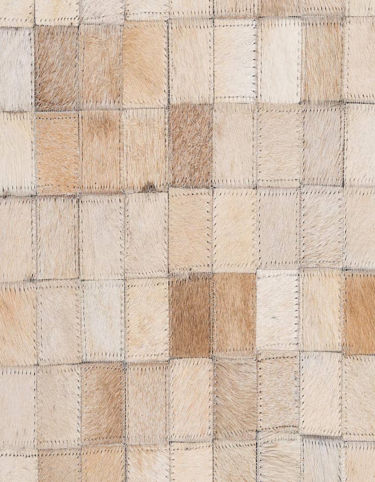 Detail image of  5' 1 x 8' 1 Cowhide - Patchwork Rug