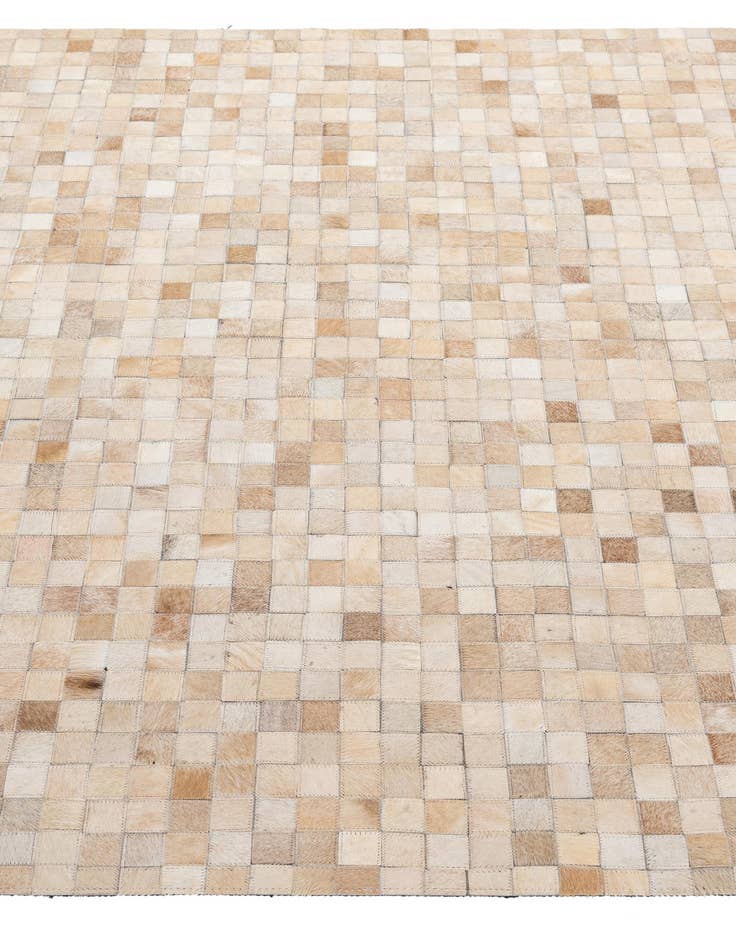 Detail image of  5' 2 x 8' 2 Cowhide - Patchwork Rug