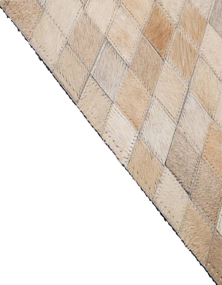 Detail image of  5' 2 x 8' 2 Cowhide - Patchwork Rug