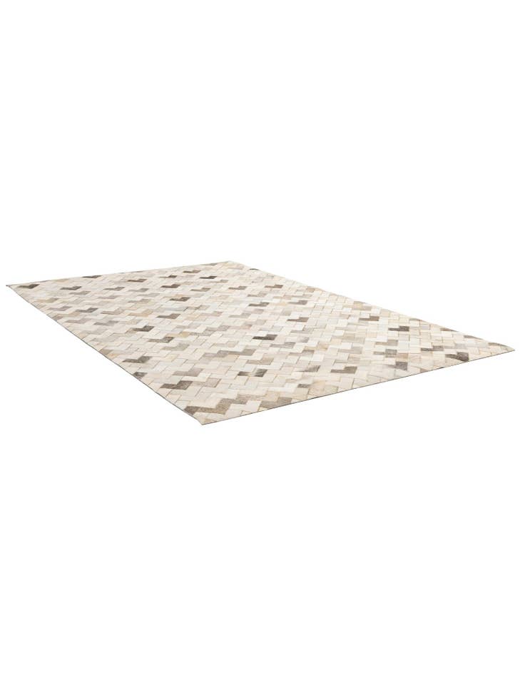 Detail image of  5' 2 x 7' 11 Cowhide - Patchwork Rug