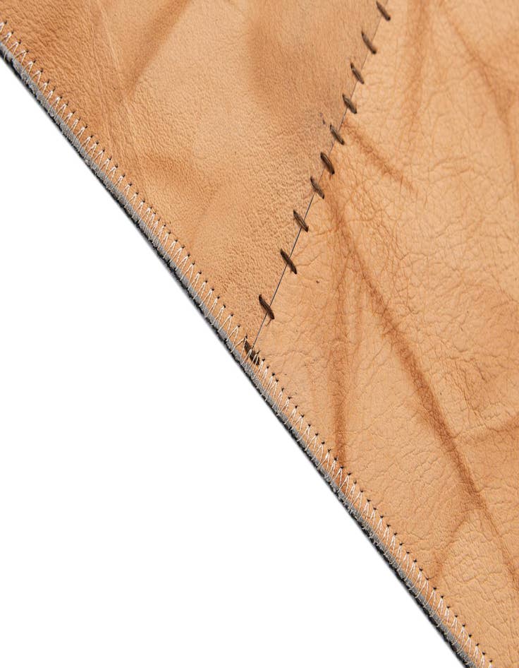 Detail image of  5' 1 x 7' 11 Cowhide - Patchwork Rug