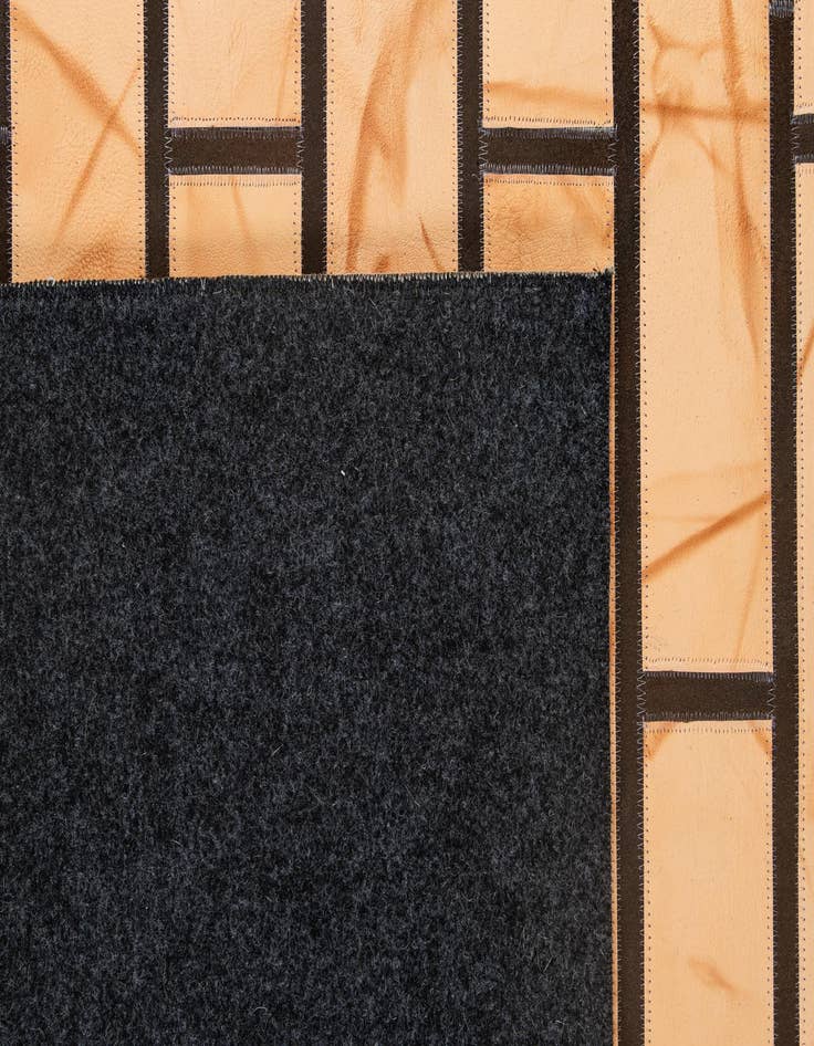 Detail image of  5' 3 x 8' 1 Cowhide - Patchwork Rug