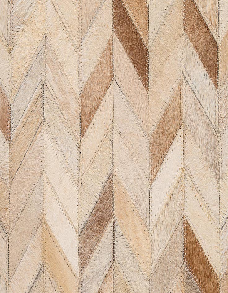 Detail image of  7' 11 x 10' 8 Cowhide - Patchwork Rug