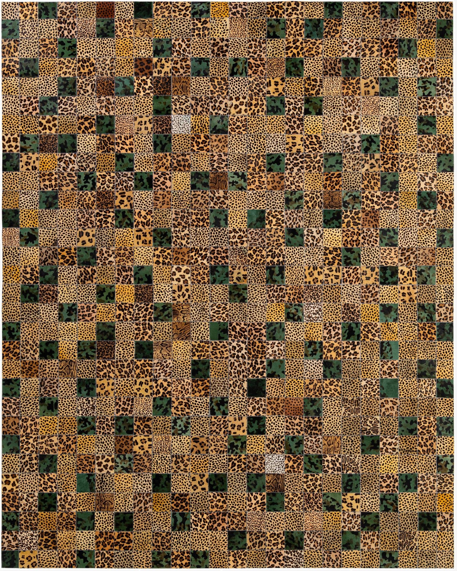  8' x 9' 11 Cowhide - Patchwork Rug