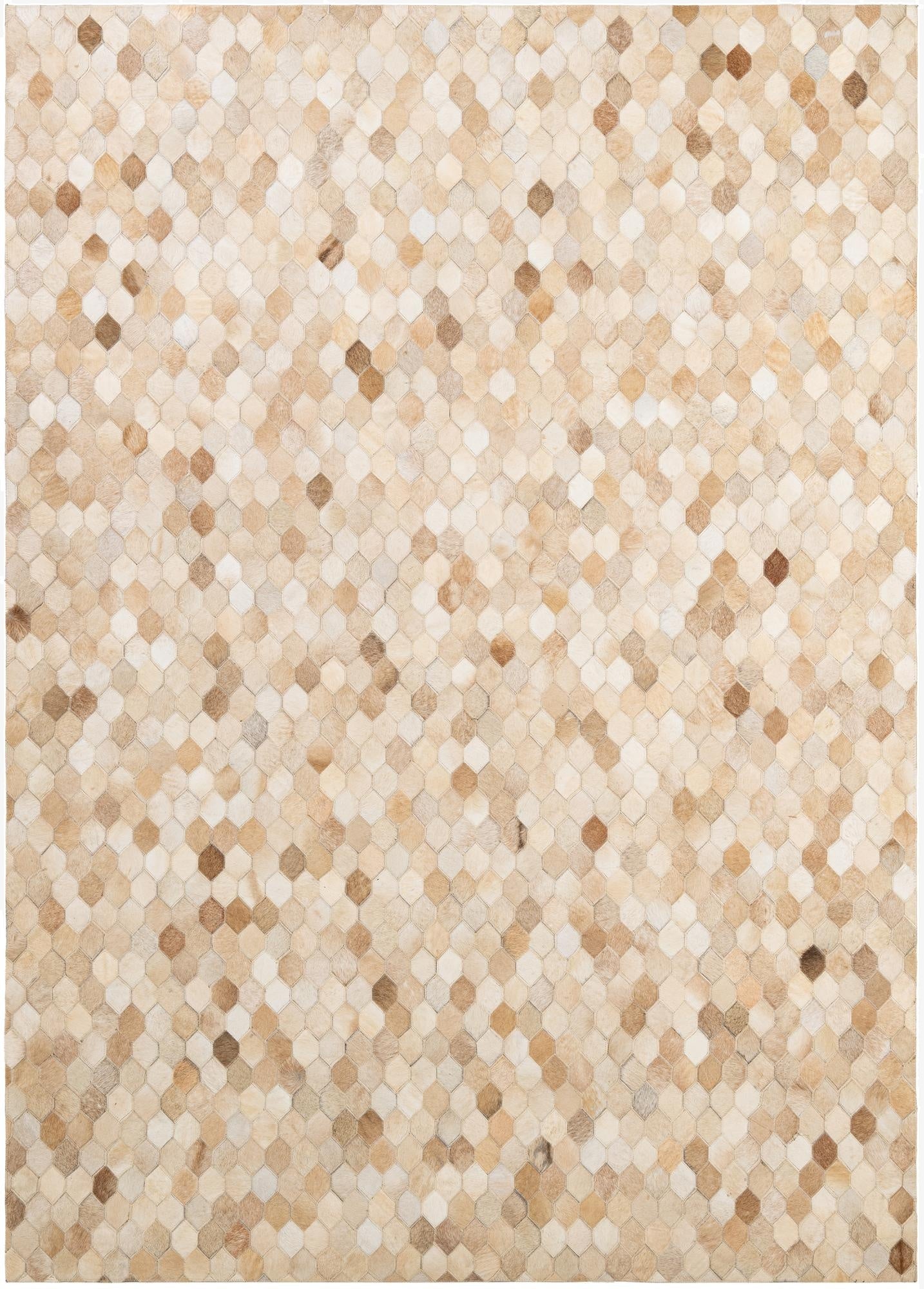  5' 9 x 8' Cowhide - Patchwork Rug