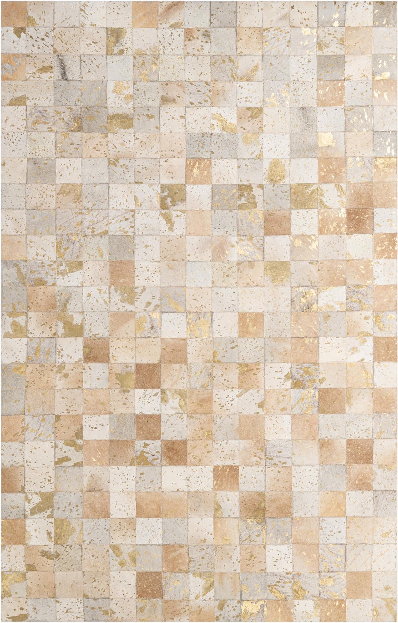  4' 11 x 7' 11 Cowhide - Patchwork Rug