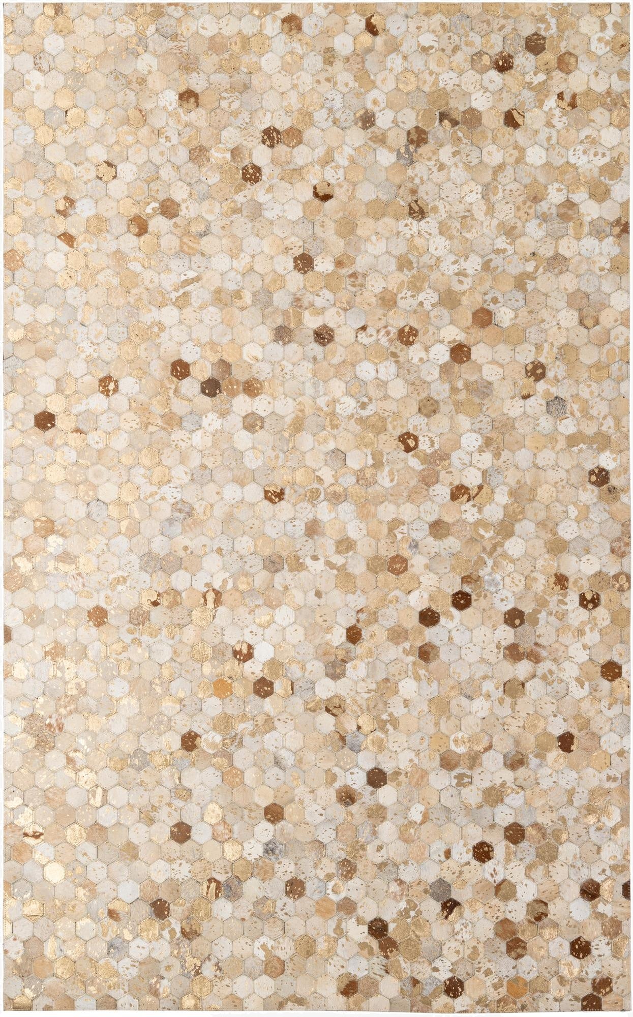  5' x 8' Cowhide - Patchwork Rug