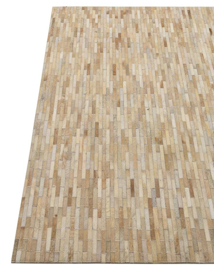 Detail image of  4' 8 x 6' 6 Cowhide Leather Rug