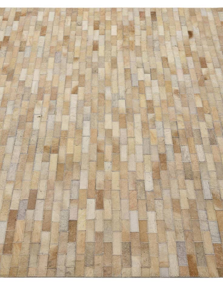 Detail image of  4' 8 x 6' 6 Cowhide Leather Rug