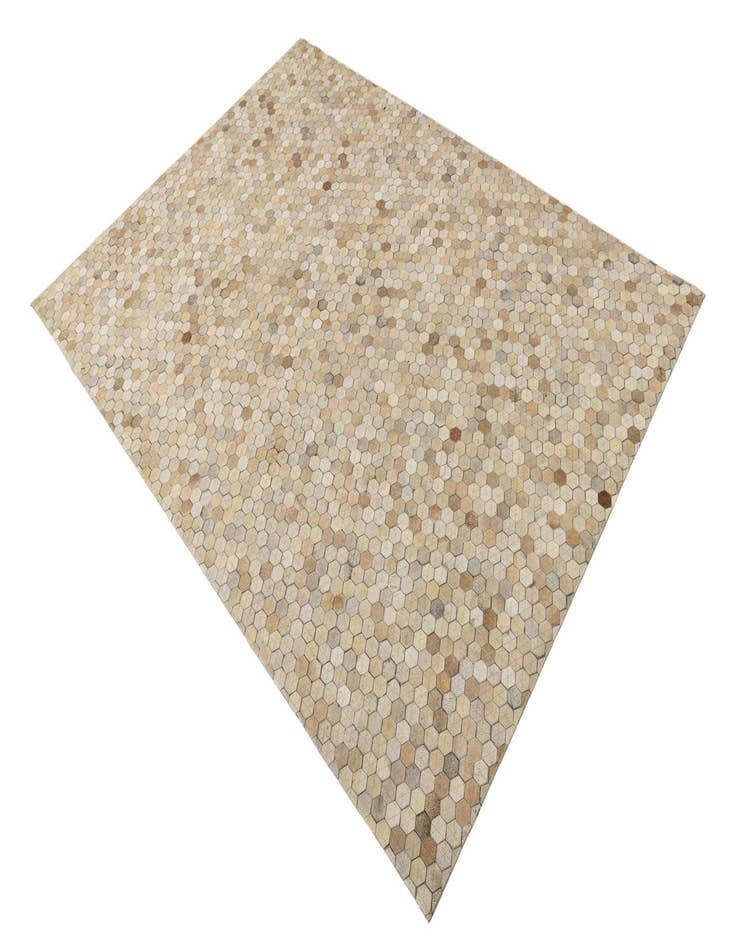 Detail image of  4' 10 x 6' 8 Cowhide Leather Rug