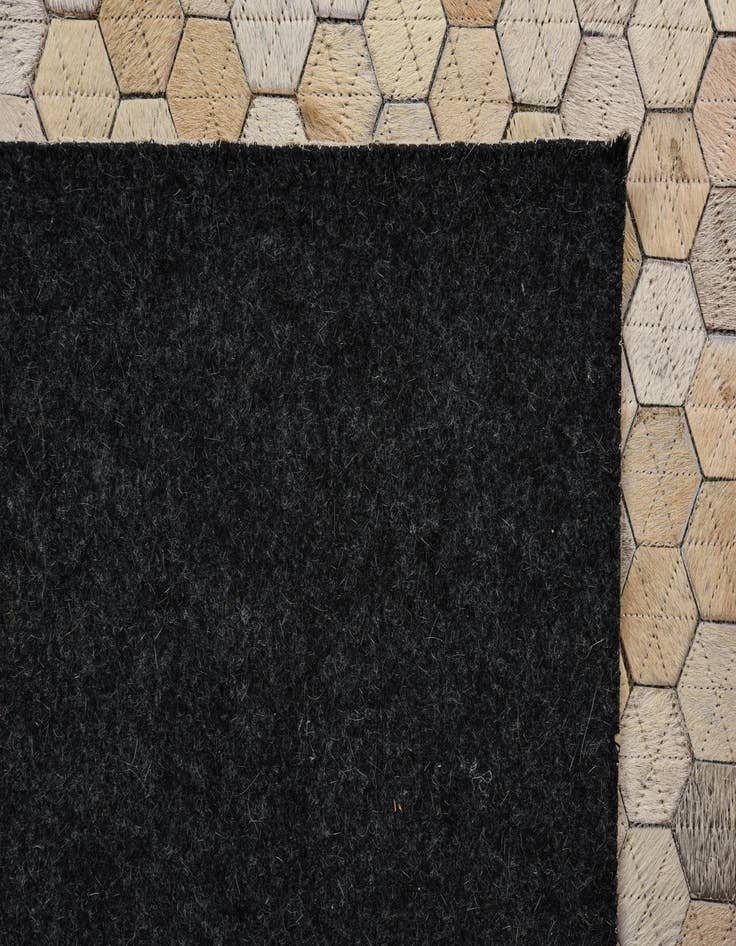 Detail image of  4' 10 x 6' 8 Cowhide Leather Rug