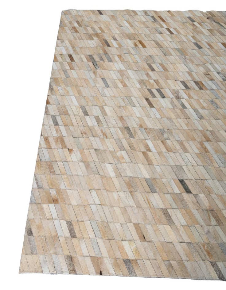 Detail image of  5' 2 x 8' Cowhide Leather Rug