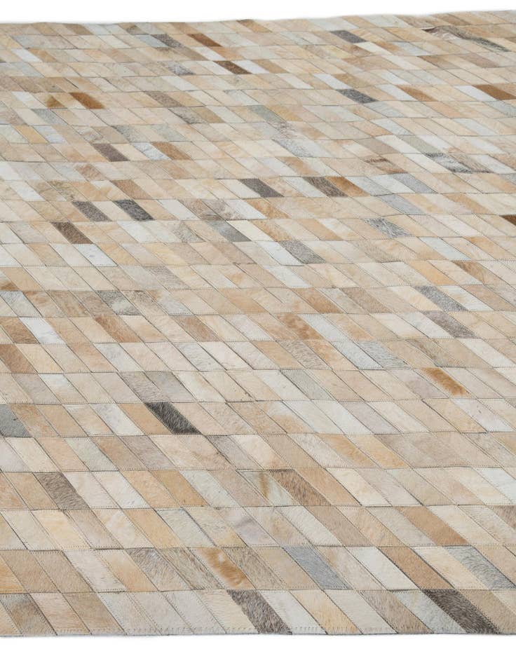 Detail image of  5' 2 x 8' Cowhide Leather Rug