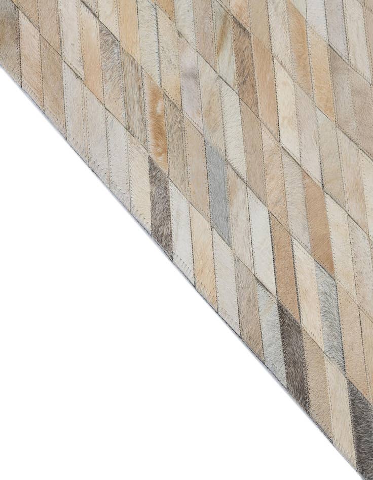 Detail image of  5' 2 x 8' Cowhide Leather Rug