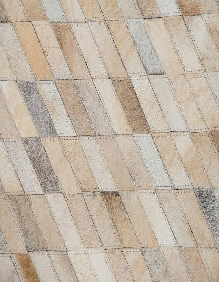 Detail image of  5' 2 x 8' Cowhide Leather Rug