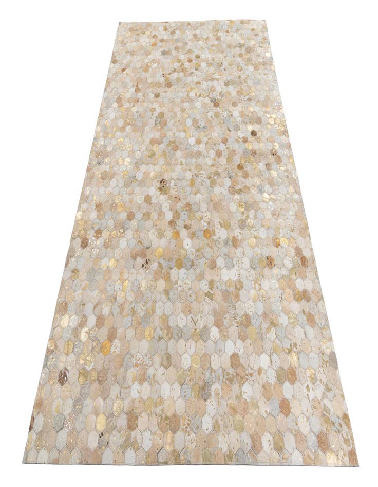 Detail image of  5' 2 x 8' Cowhide Leather Rug