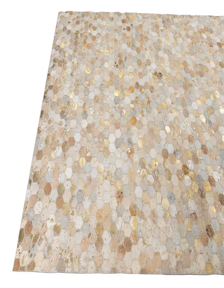 Detail image of  5' 2 x 8' Cowhide Leather Rug