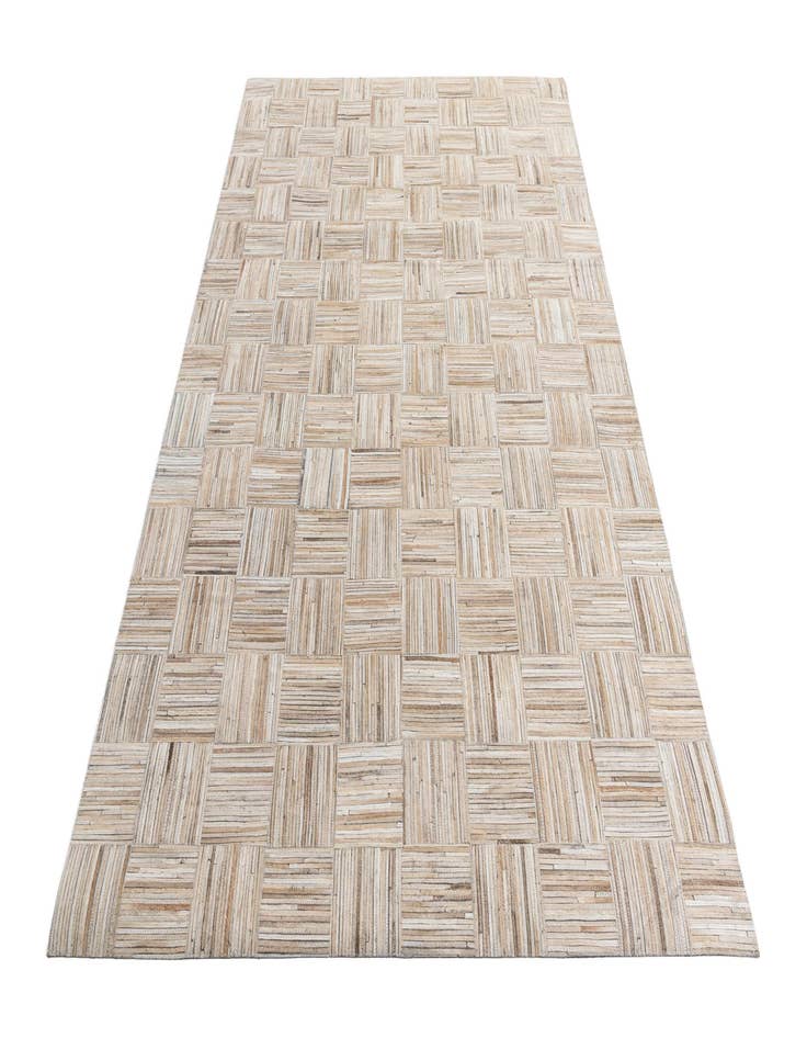 Detail image of  5' x 7' 10 Cowhide Leather Rug