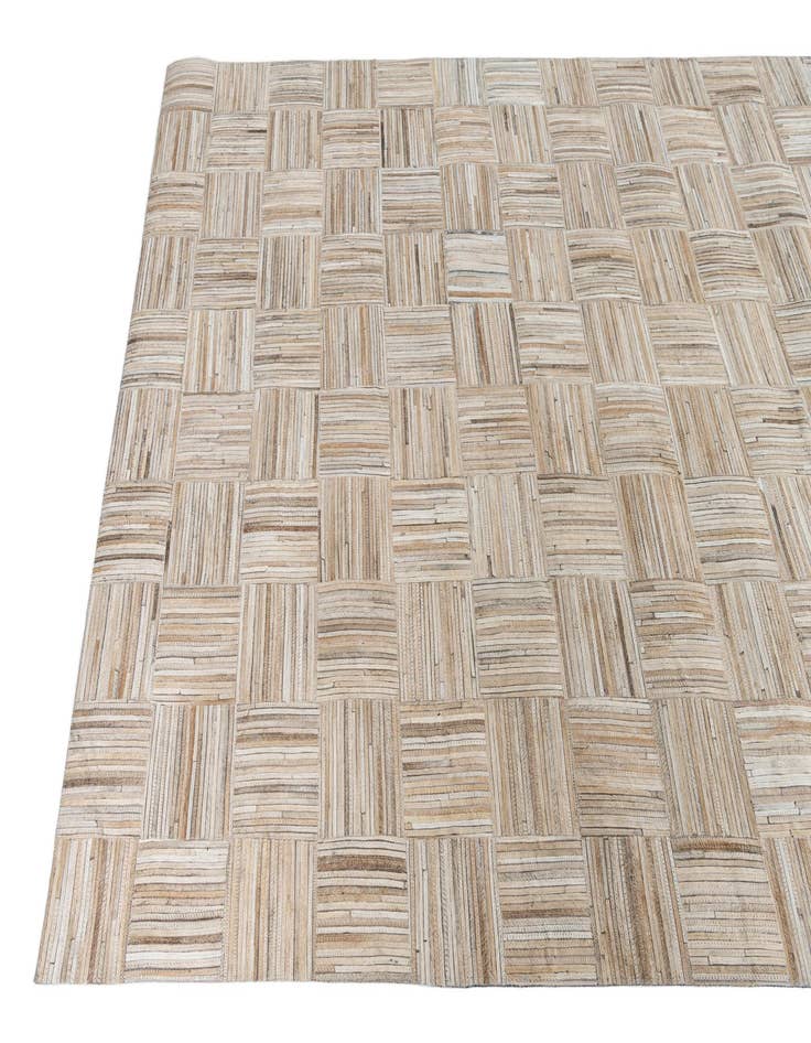 Detail image of  5' x 7' 10 Cowhide Leather Rug