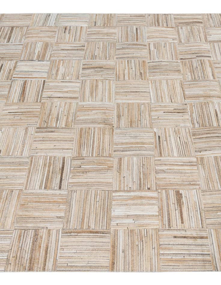 Detail image of  5' x 7' 10 Cowhide Leather Rug