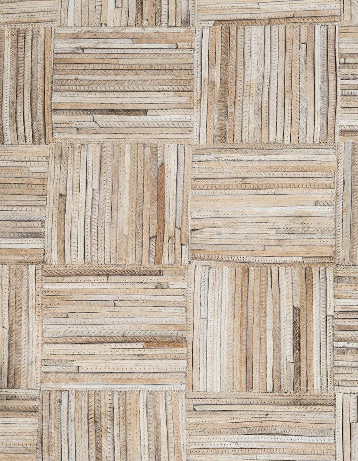 Detail image of  5' x 7' 10 Cowhide Leather Rug