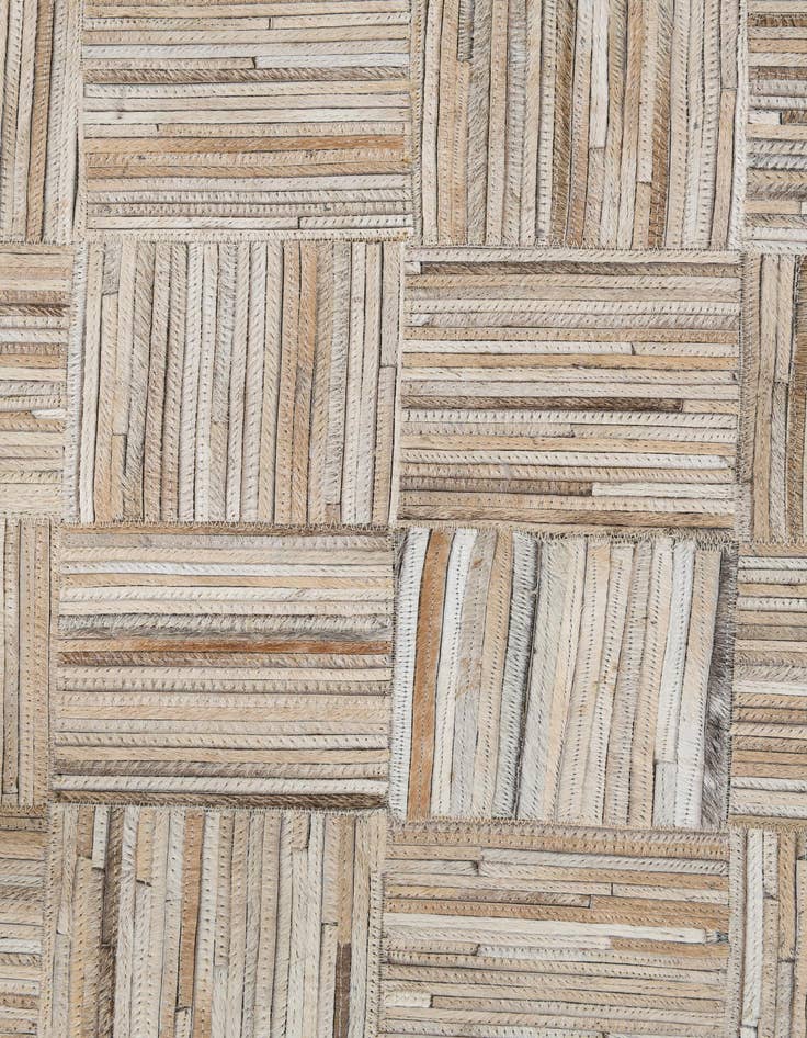 Detail image of  5' x 7' 10 Cowhide Leather Rug