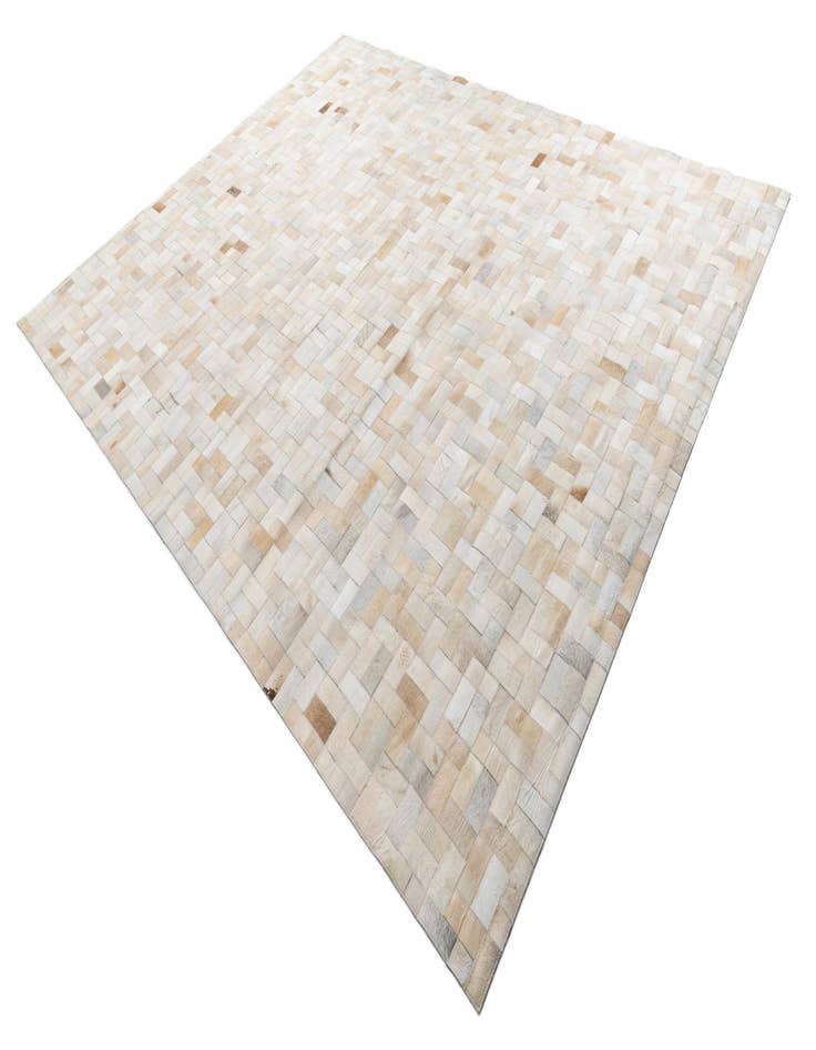 Detail image of  8' 1 x 10' Cowhide Leather Rug