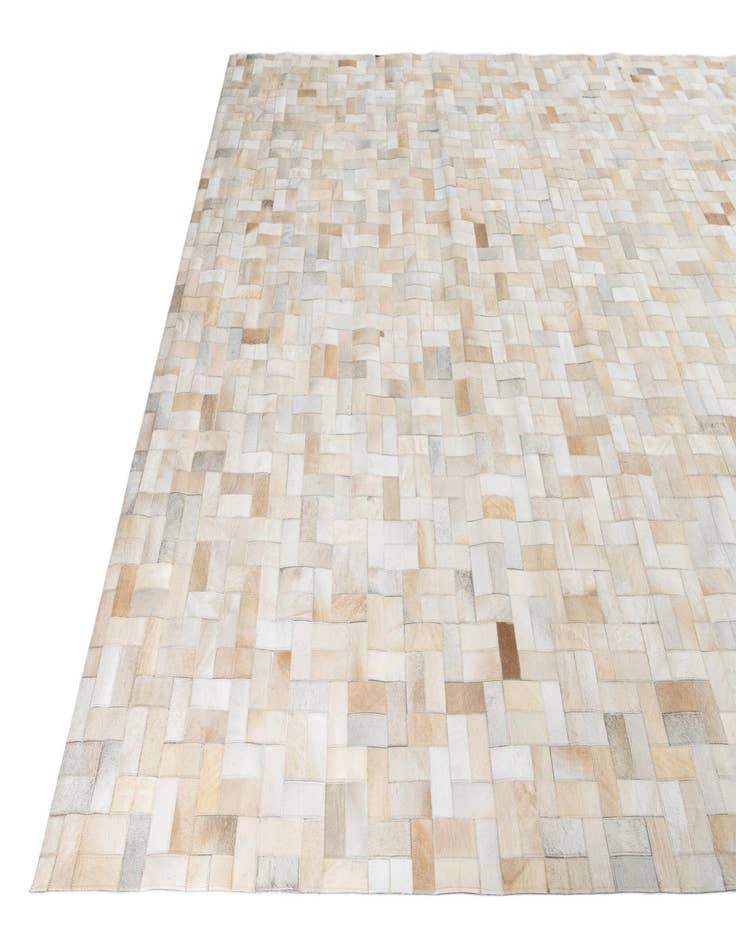 Detail image of  8' 1 x 10' Cowhide Leather Rug