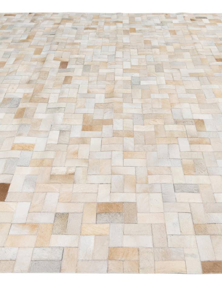 Detail image of  8' 1 x 10' Cowhide Leather Rug