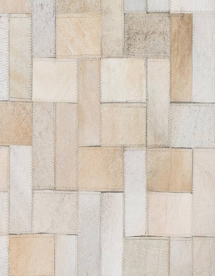 Detail image of  8' 1 x 10' Cowhide Leather Rug