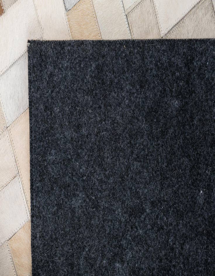 Detail image of  8' 1 x 10' Cowhide Leather Rug