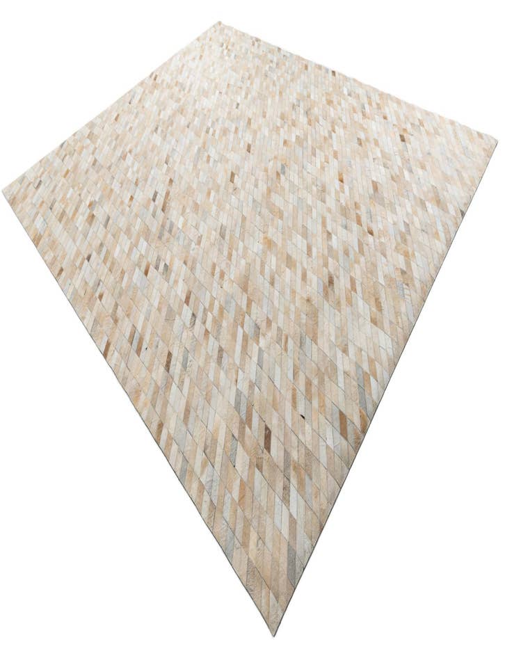Detail image of  8' 2 x 9' 10 Cowhide Leather Rug