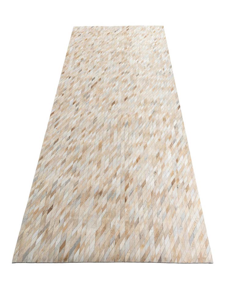 Detail image of  8' 2 x 9' 10 Cowhide Leather Rug