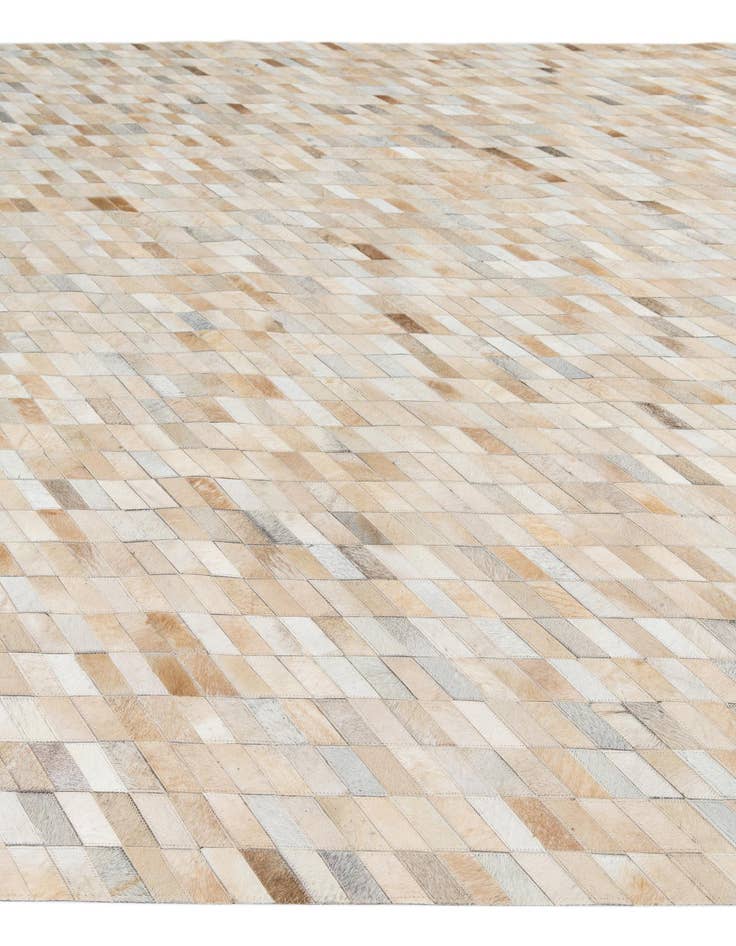 Detail image of  8' 2 x 9' 10 Cowhide Leather Rug