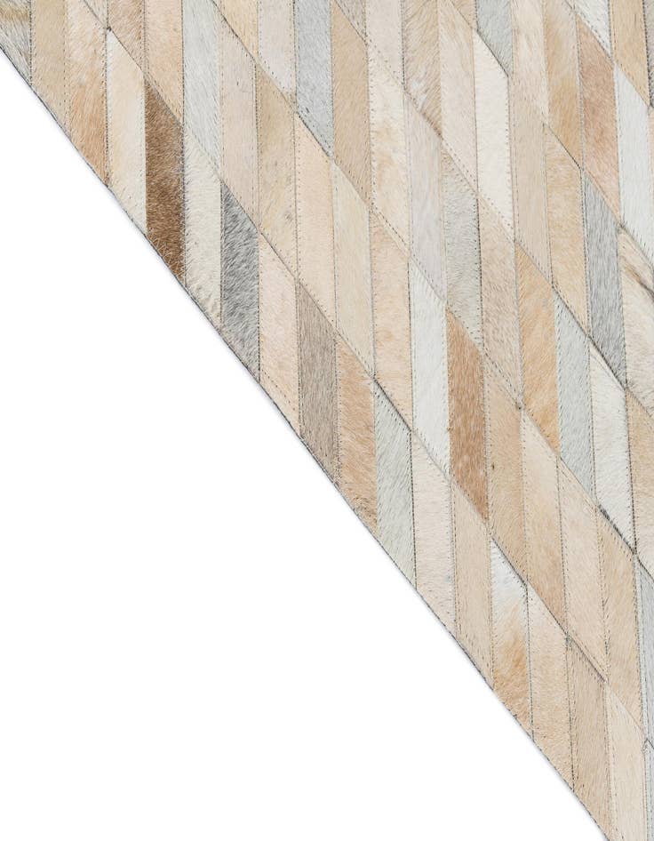 Detail image of  8' 2 x 9' 10 Cowhide Leather Rug