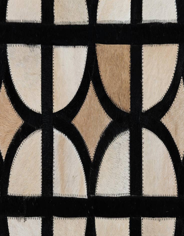 Detail image of  5' 2 x 8' Cowhide Leather Rug