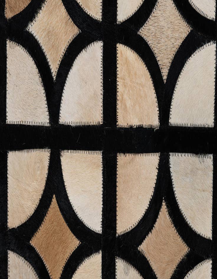 Detail image of  5' 2 x 8' Cowhide Leather Rug