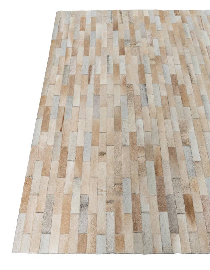 Detail image of  5' x 7' 9 Cowhide Leather Rug